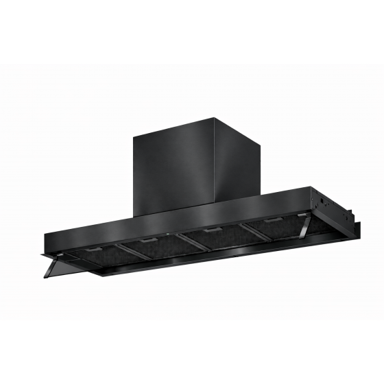 AIRFORCE F300 BL/A/120 120cm Μαύρο Απορροφητήρας Εντοιχιζόμενος Τζάκι